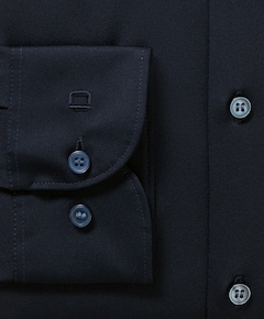 Heren overhemd extra lange mouw blauw