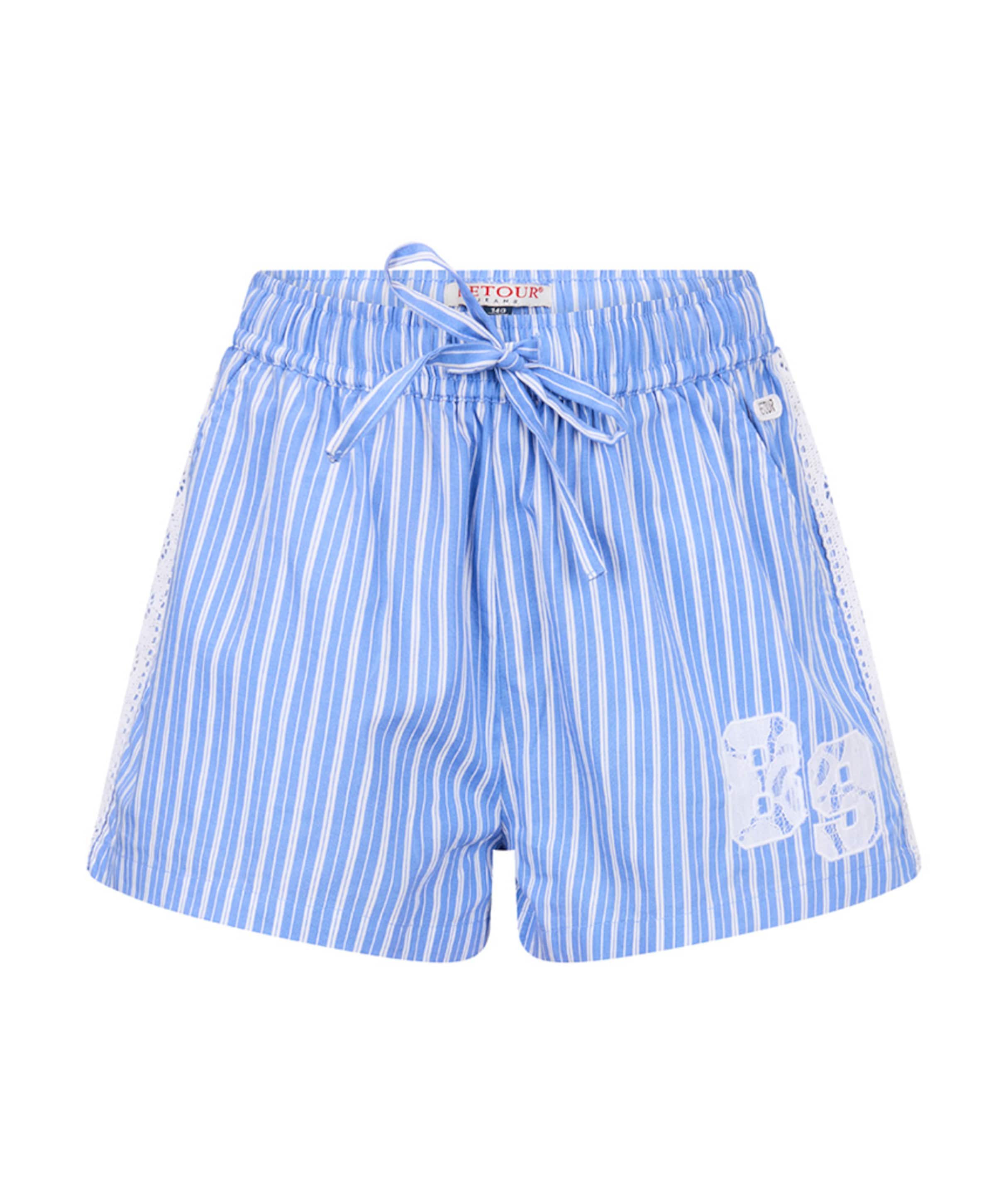 Luna meisjes korte broek blauw