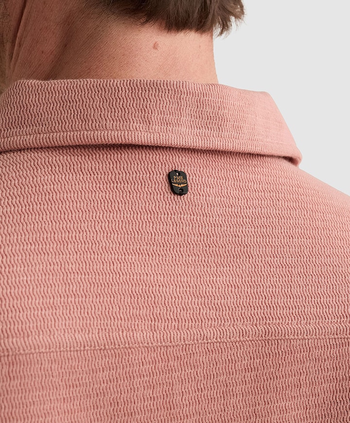 Heren overhemd korte mouw roze