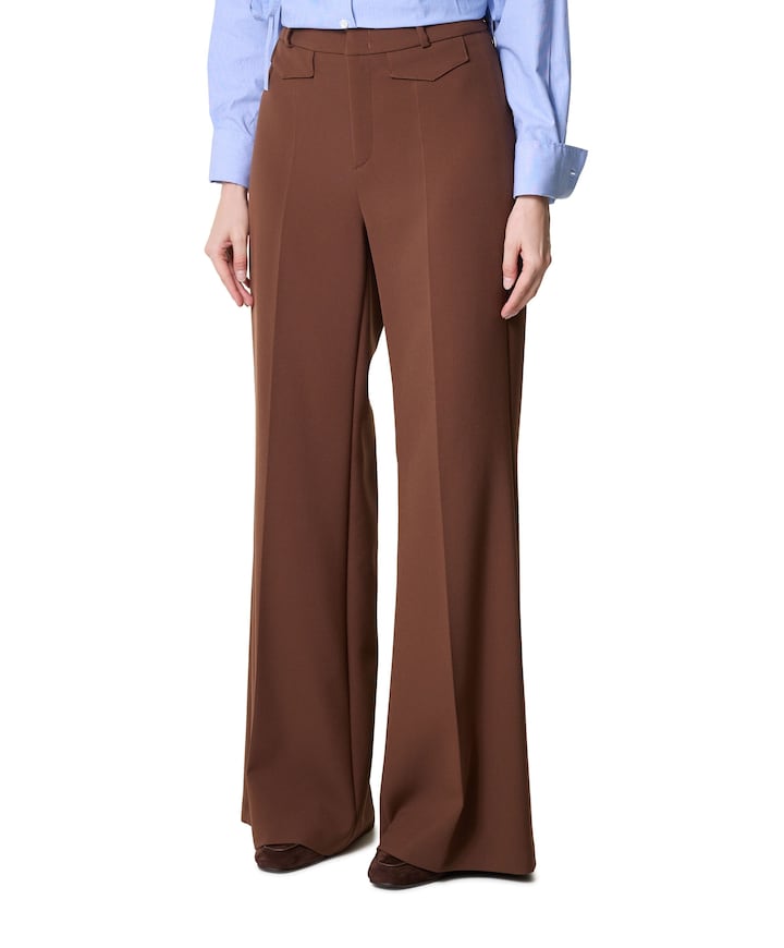 Famous dames broek bruin