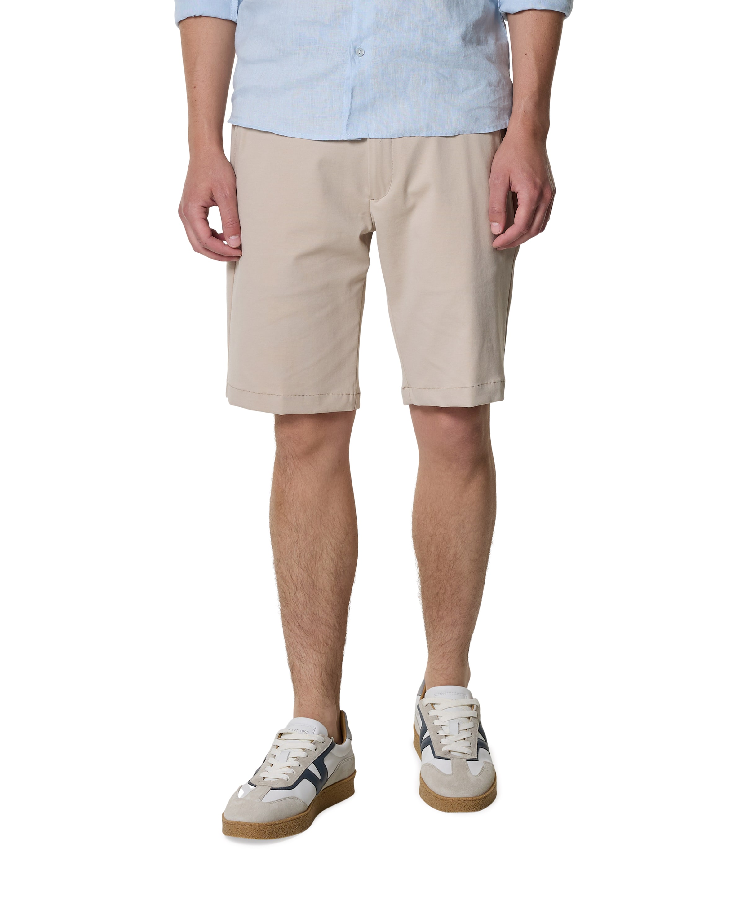 heren korte broek beige