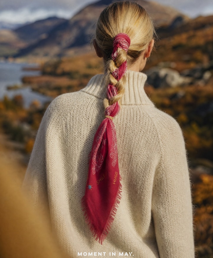 Dames sjaal rood