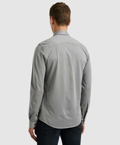 Heren overhemd lange mouw blauw