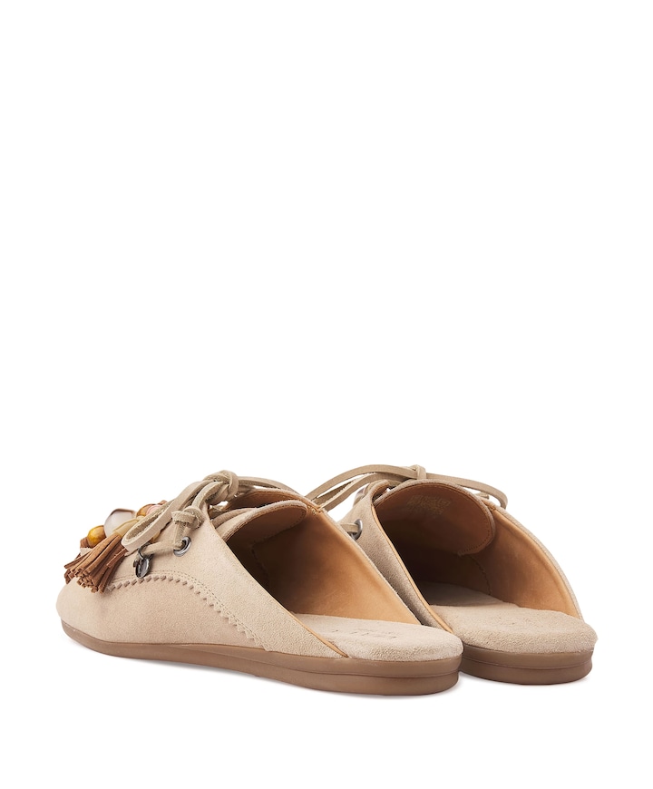 June Rhea dames clogs beige