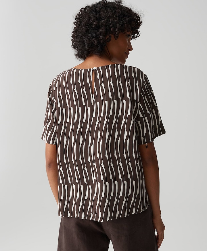 Dames blouse bruin