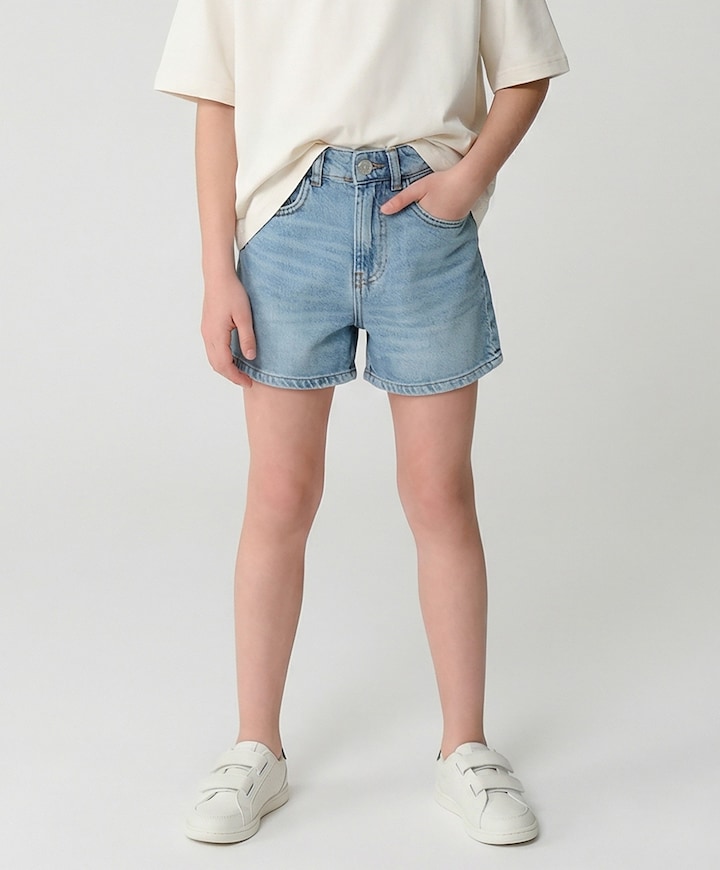 Kids SARRAH Den.Shorts Stone Us meisjes korte broek blauw