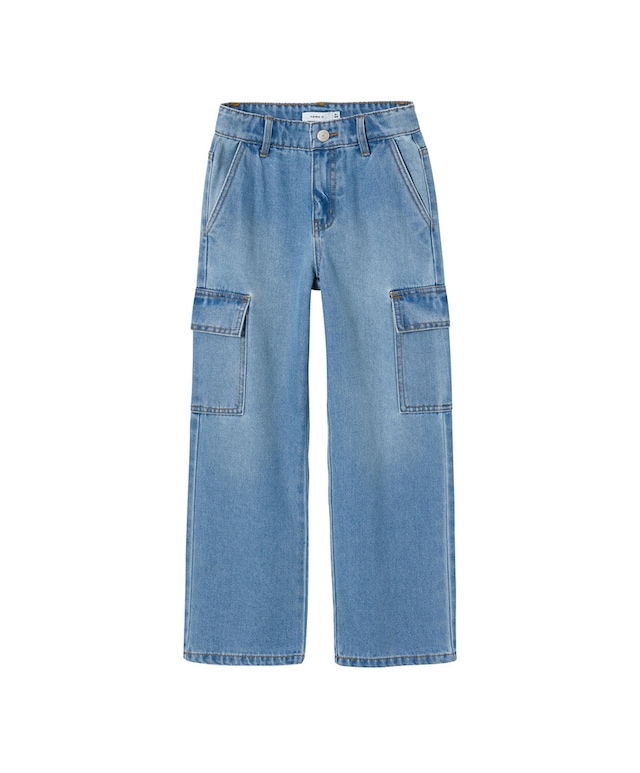 NKFROSE HW WIDE CARGO 6190-BS jeans blauw