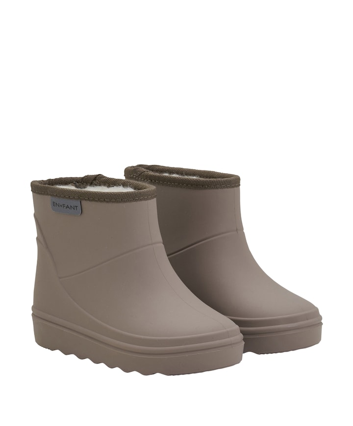 Thermo Boots Short regenlaarzen beige