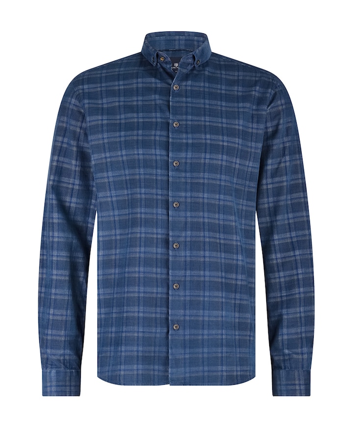 Overhemd lange mouw blauw