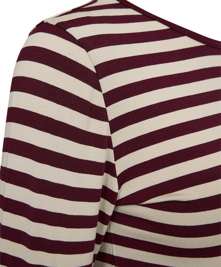Dames longsleeve bordeaux