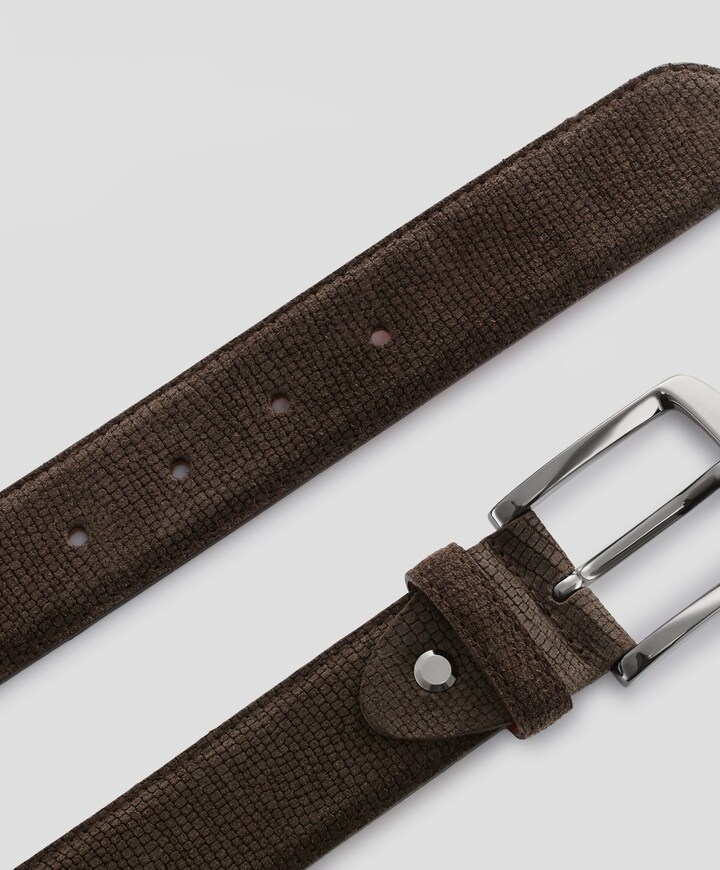 Heren riem grijs