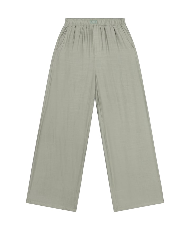 IRREGULAR WIDE LEG dames broek groen