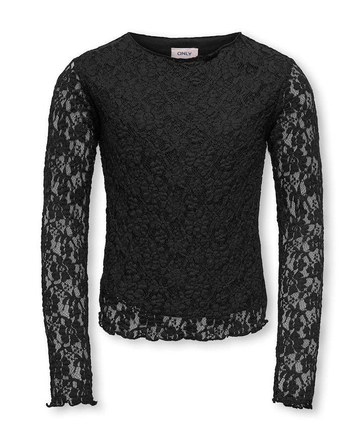 Meisjes longsleeve zwart