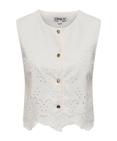 Dames gilet ecru