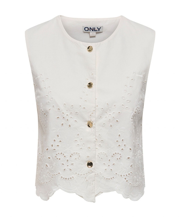 Dames gilet ecru
