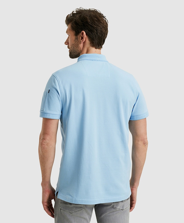 Heren polo blauw