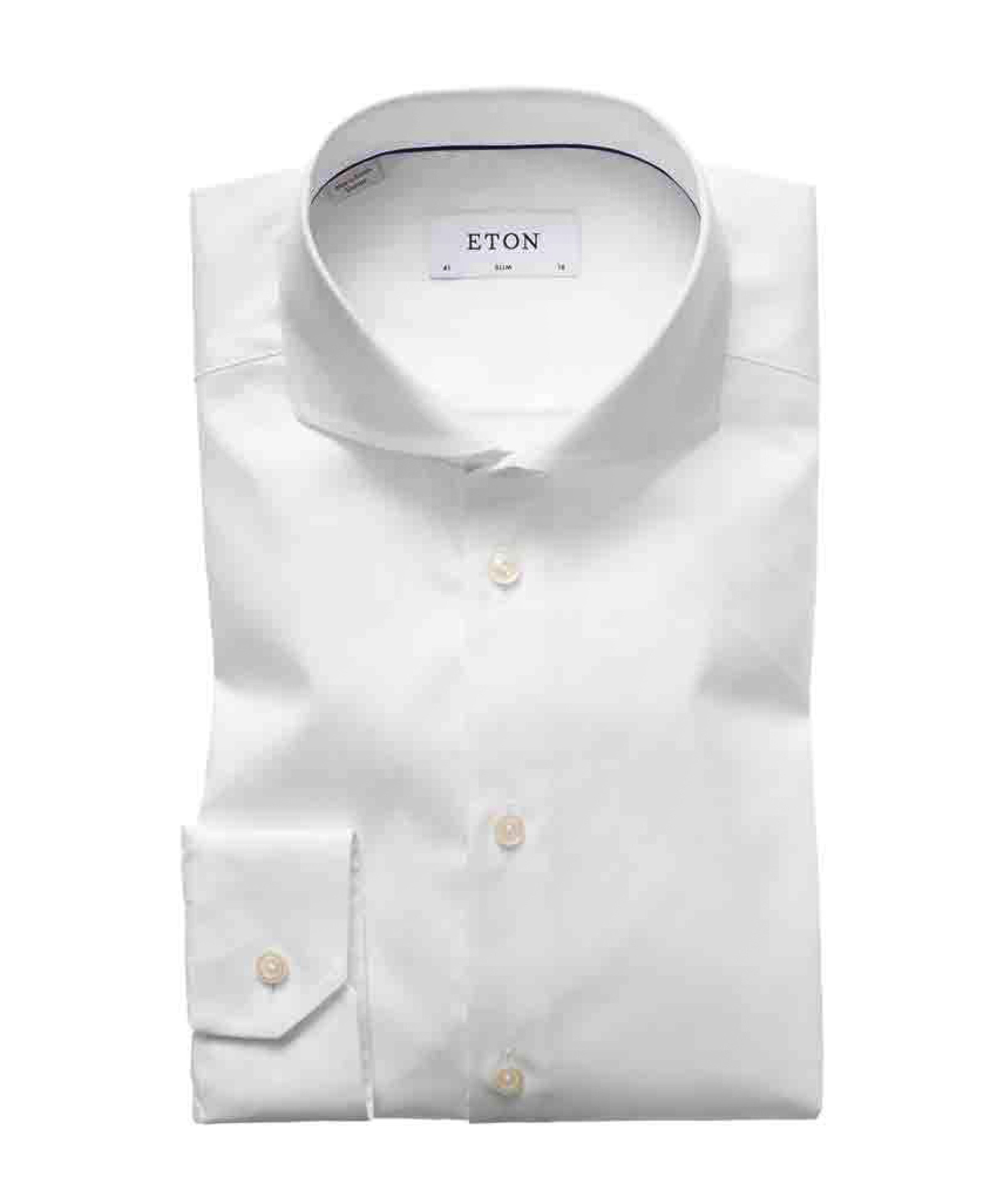 Heren overhemd lange mouw wit