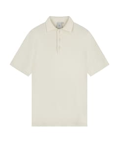 Heren polo ecru