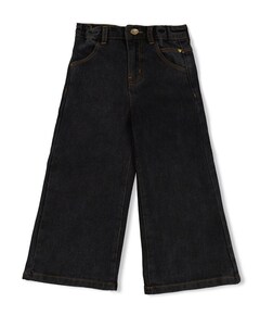 Jeans wide leg - Winter meisjes jeans zwart