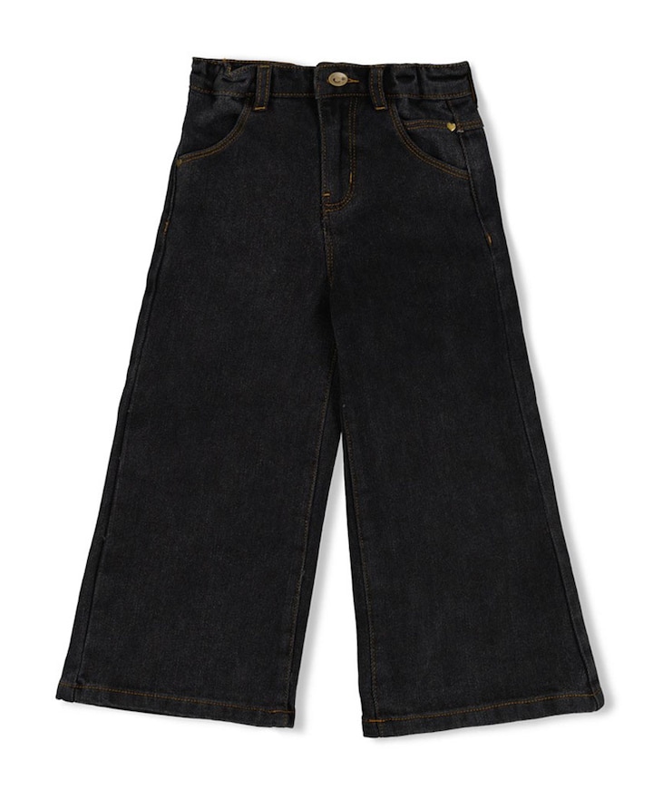 Jeans wide leg - Winter meisjes jeans zwart