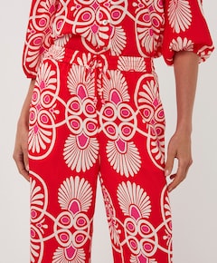 Wide Heartfelt dames broek rood
