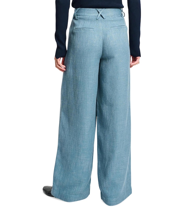 Bouclé Dawn broek blauw