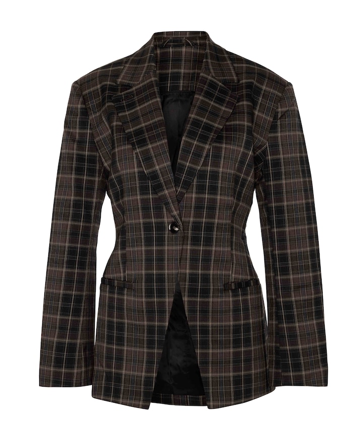 Dames blazer bruin