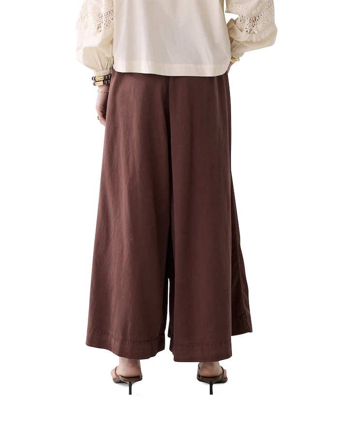Culotte Light sway lyocell dames broek bruin