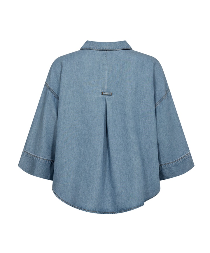 Dames blouse blauw