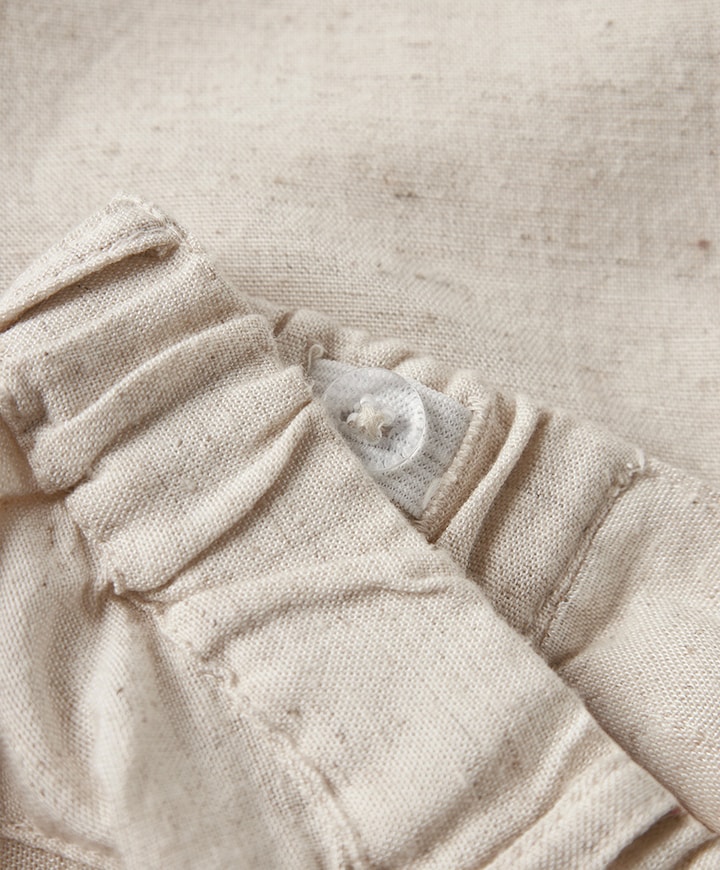 NMMFAHER jongens korte broek beige