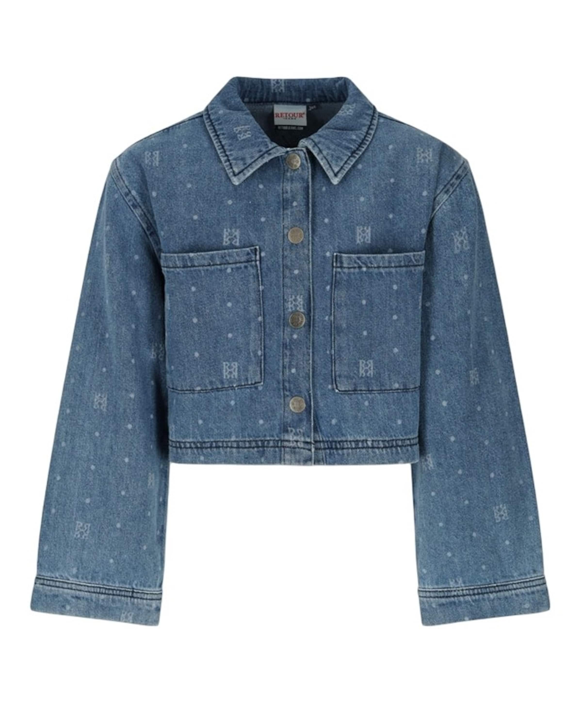 Meisjes blouse lange mouw blauw