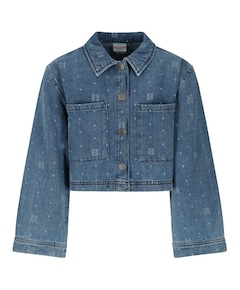 Meisjes blouse lange mouw blauw