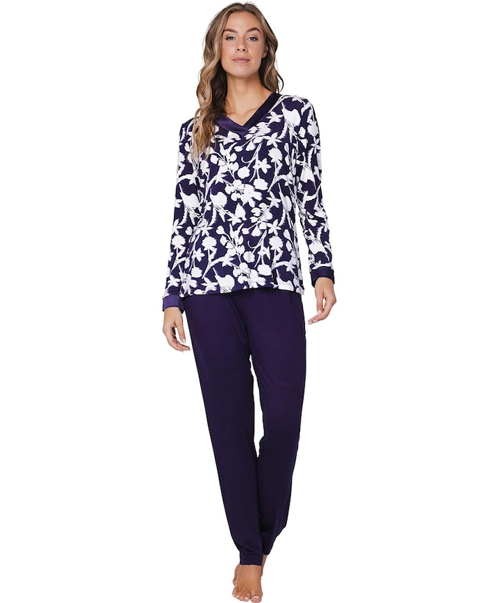 Dames pyjamaset paars