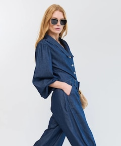 Dames blouse blauw