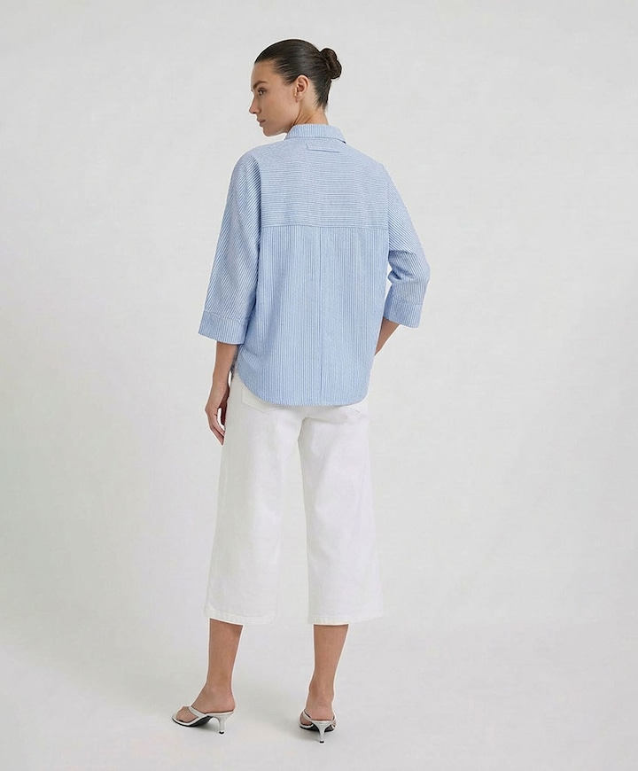 Dames blouse blauw