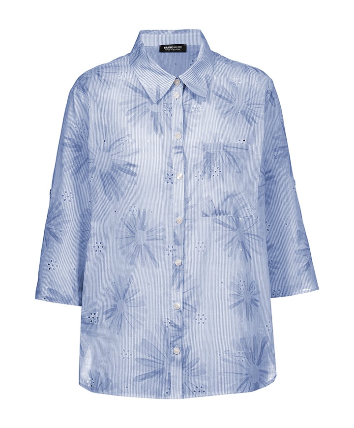 Dames blouse blauw