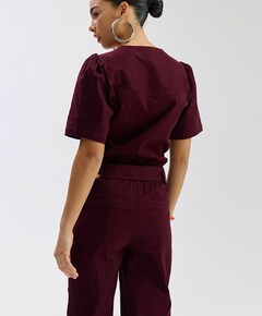 YAEL-JS LONG dames jumpsuit bordeaux