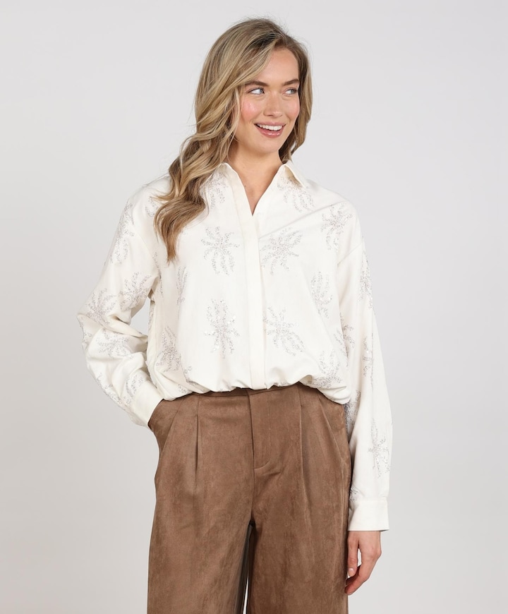 Dames blouse ecru