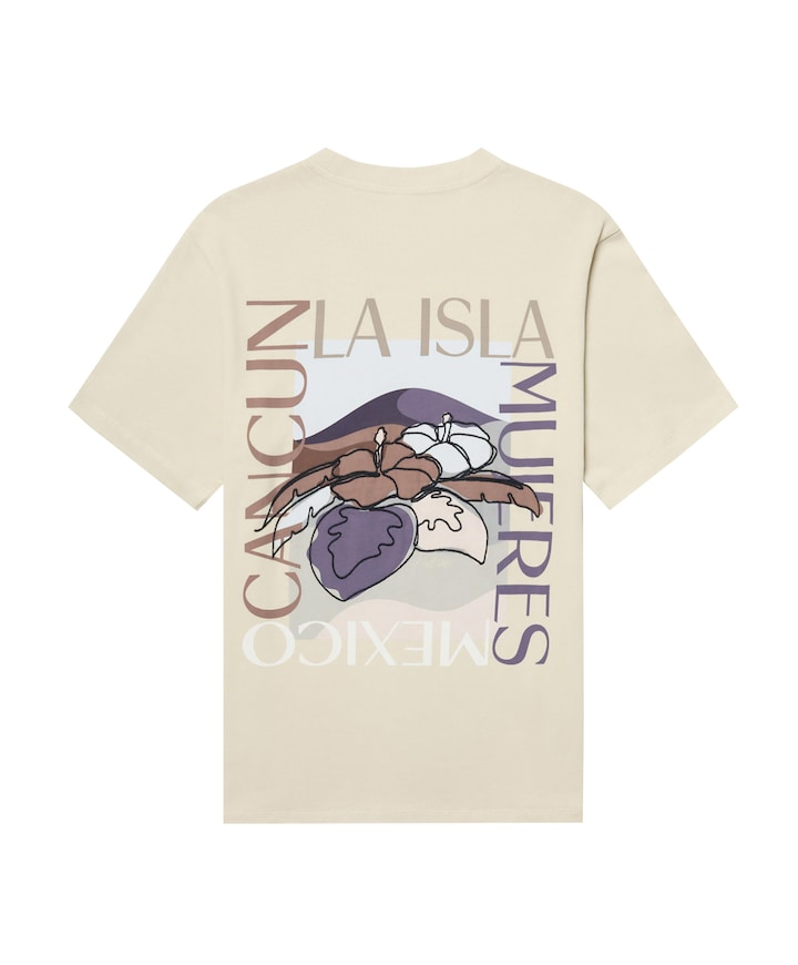 Heren T-shirt beige