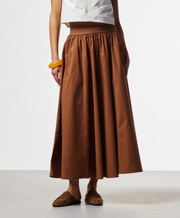 Dames rok bruin