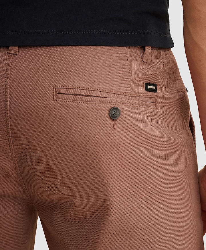 V65 DOBBY STRETCH PAKKET SH heren korte broek bordeaux