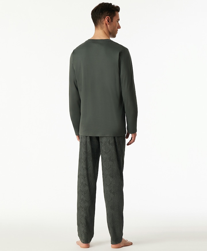 Heren pyjamaset groen