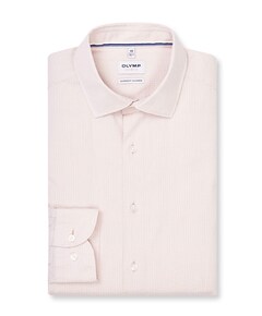 Heren overhemd lange mouw beige