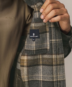 Heren overshirt grijs