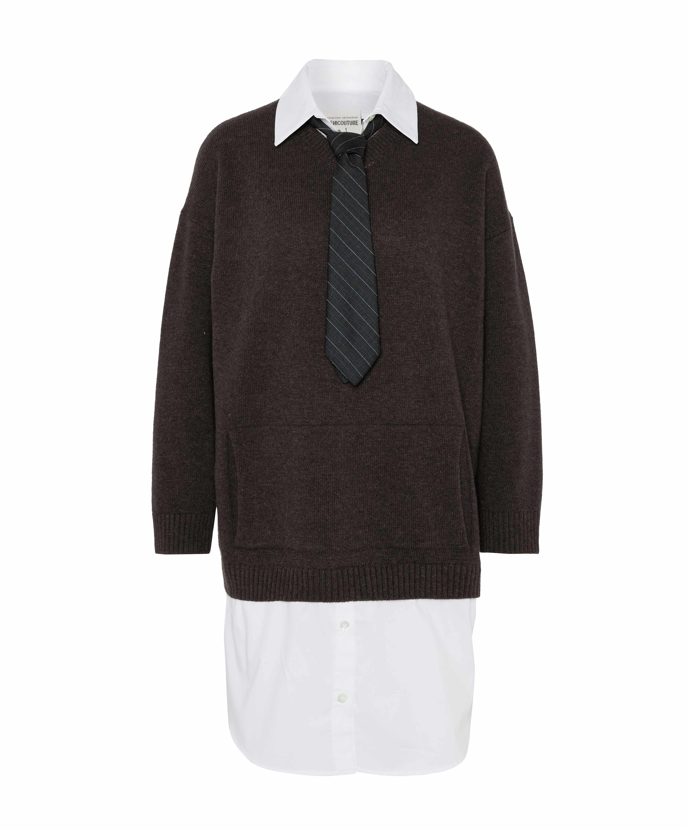 Dames sweater bruin