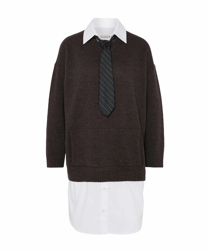 Dames sweater bruin
