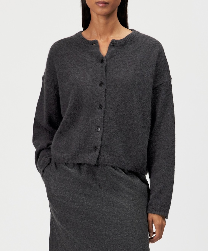 Dames vest grijs