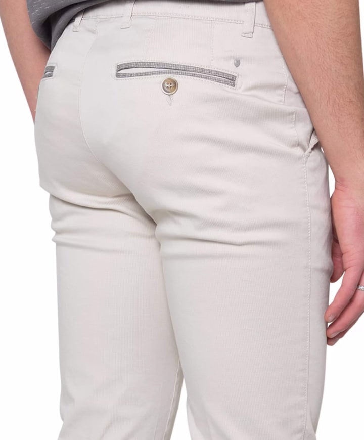 Modern Chino Collection heren broek ecru