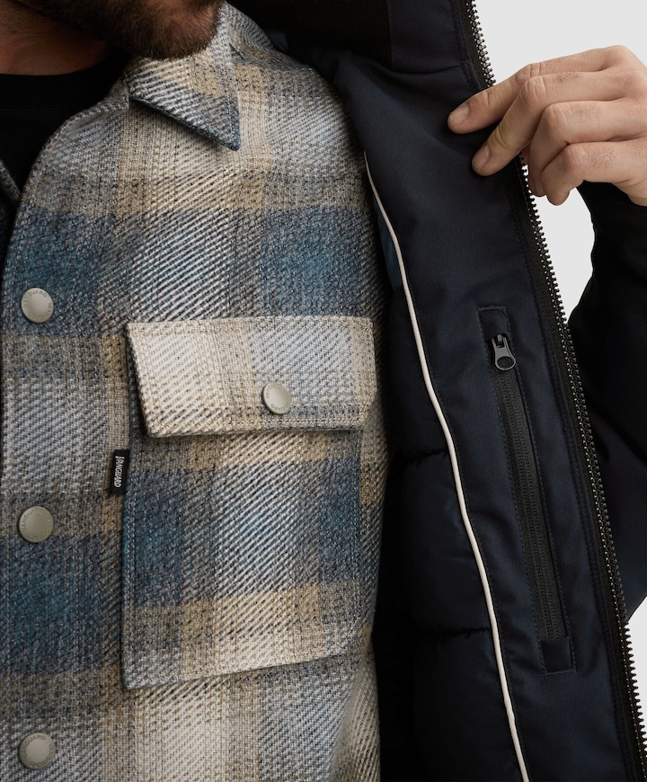 Heren jas blauw
