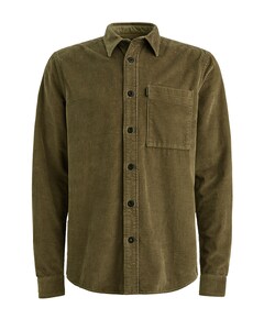 Heren overhemd lange mouw groen